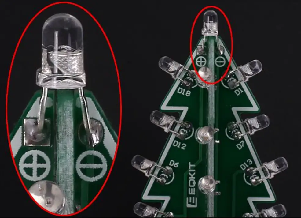 Albero CTR 30C RGB LED Auto Flashing Christmas Tree DIY Kit - Figure 19