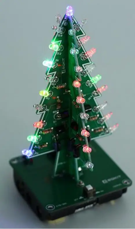 Albero CTR 30C RGB LED Auto Flashing Christmas Tree DIY Kit - Figure 20