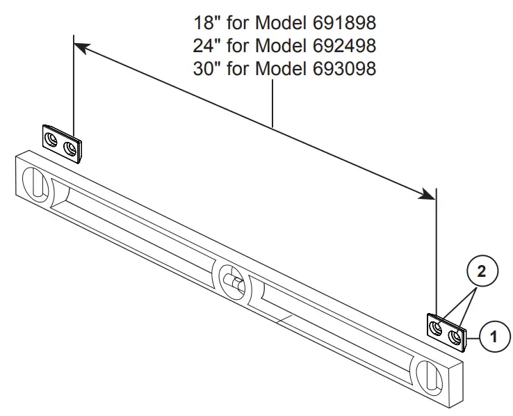 BRIZO 691898 18 Inch Towel Bar - fig 2