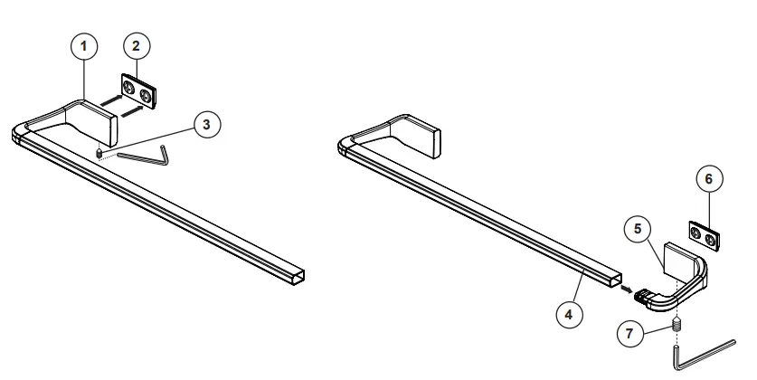 BRIZO 691898 18 Inch Towel Bar - fig 5