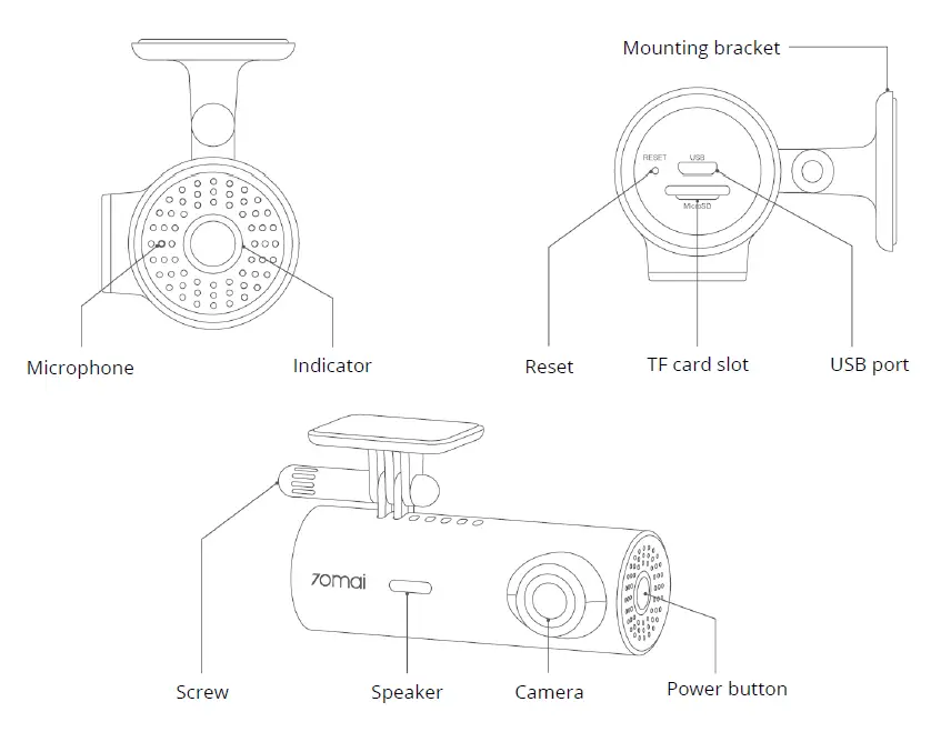 70mai-Dash-Cam-1S-Car-DVR-Camera-FIG-1