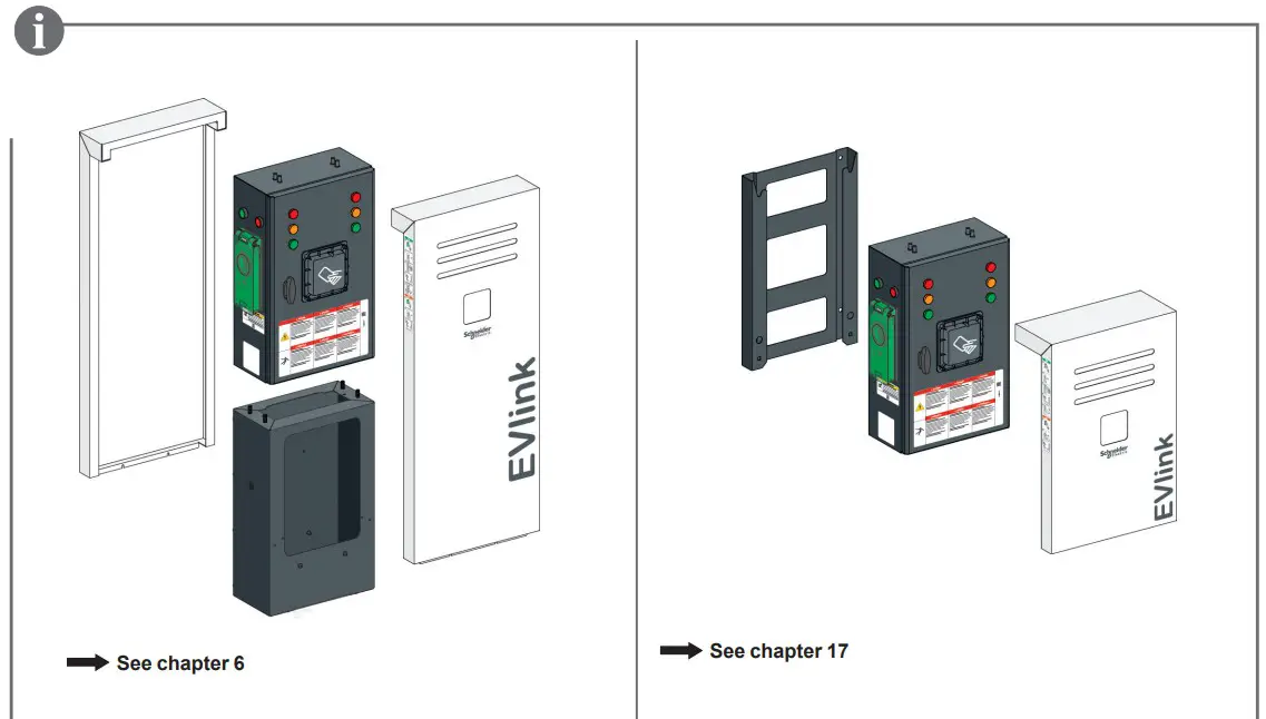 Schneider Electric EVF2S22P44 Evlink PARKING Floor Standing 22KW 2xt2 With Shutter - fig 15