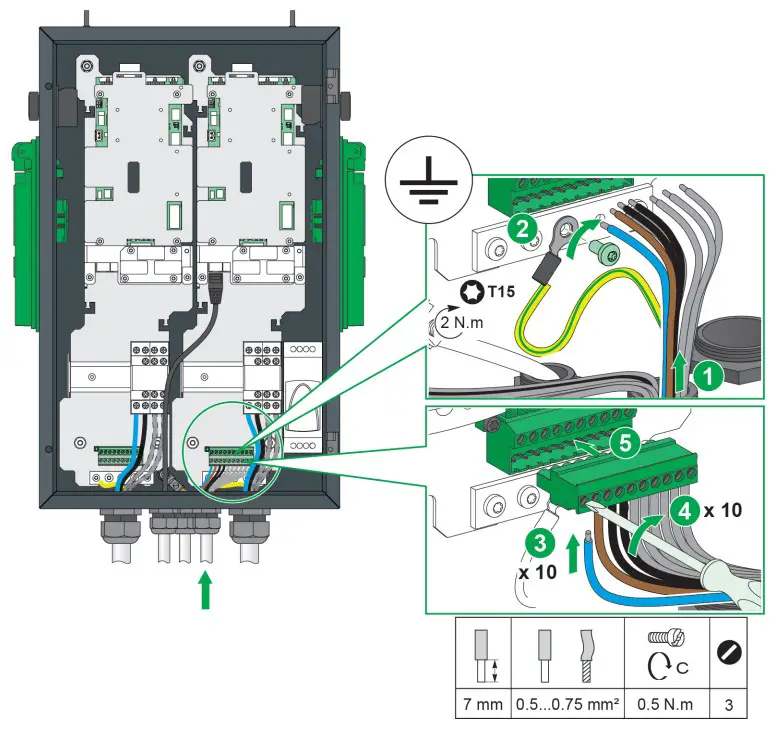 Schneider Electric EVF2S22P44 Evlink PARKING Floor Standing 22KW 2xt2 With Shutter - fig 36