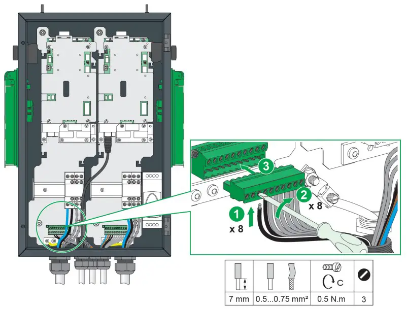 Schneider Electric EVF2S22P44 Evlink PARKING Floor Standing 22KW 2xt2 With Shutter - fig 38
