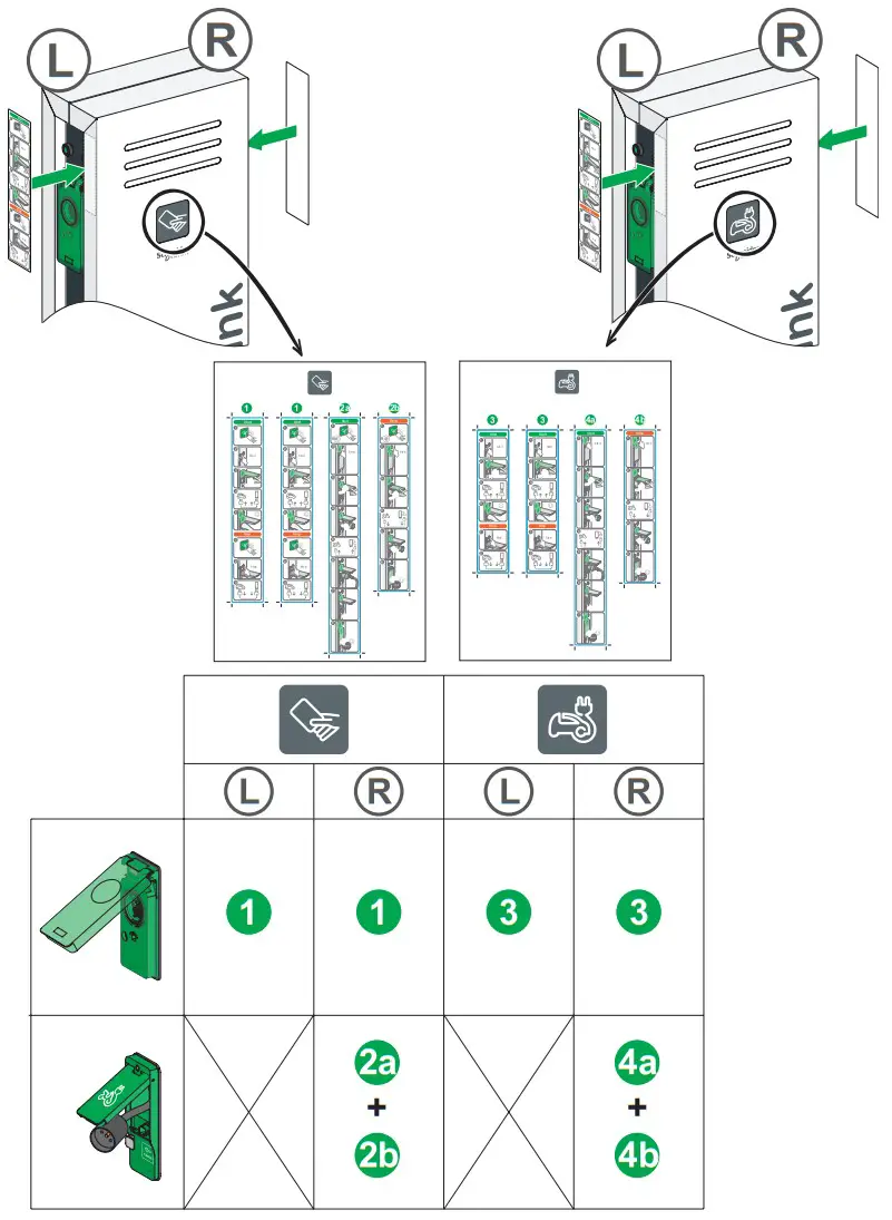 Schneider Electric EVF2S22P44 Evlink PARKING Floor Standing 22KW 2xt2 With Shutter - fig 43