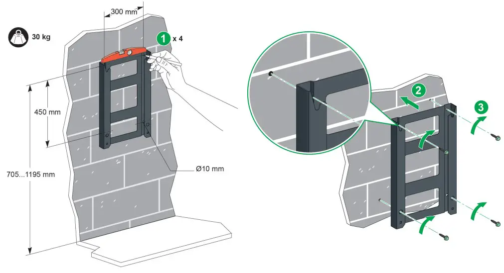 Schneider Electric EVF2S22P44 Evlink PARKING Floor Standing 22KW 2xt2 With Shutter - fig 46