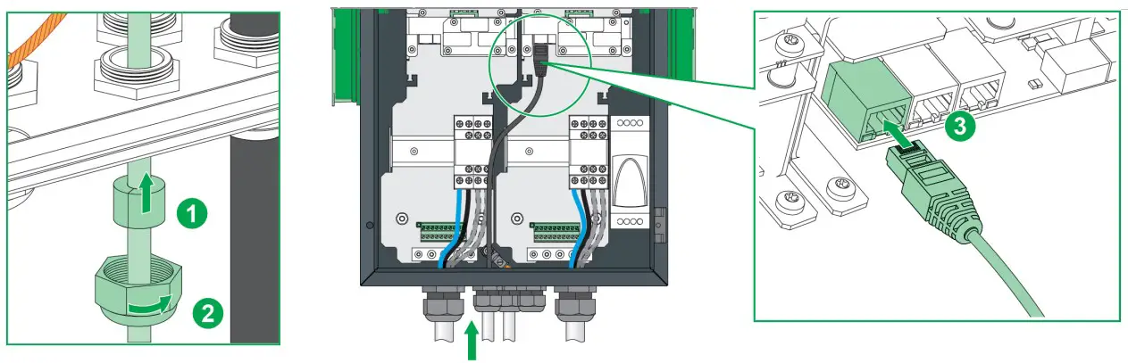 Schneider Electric EVF2S22P44 Evlink PARKING Floor Standing 22KW 2xt2 With Shutter - fig 53