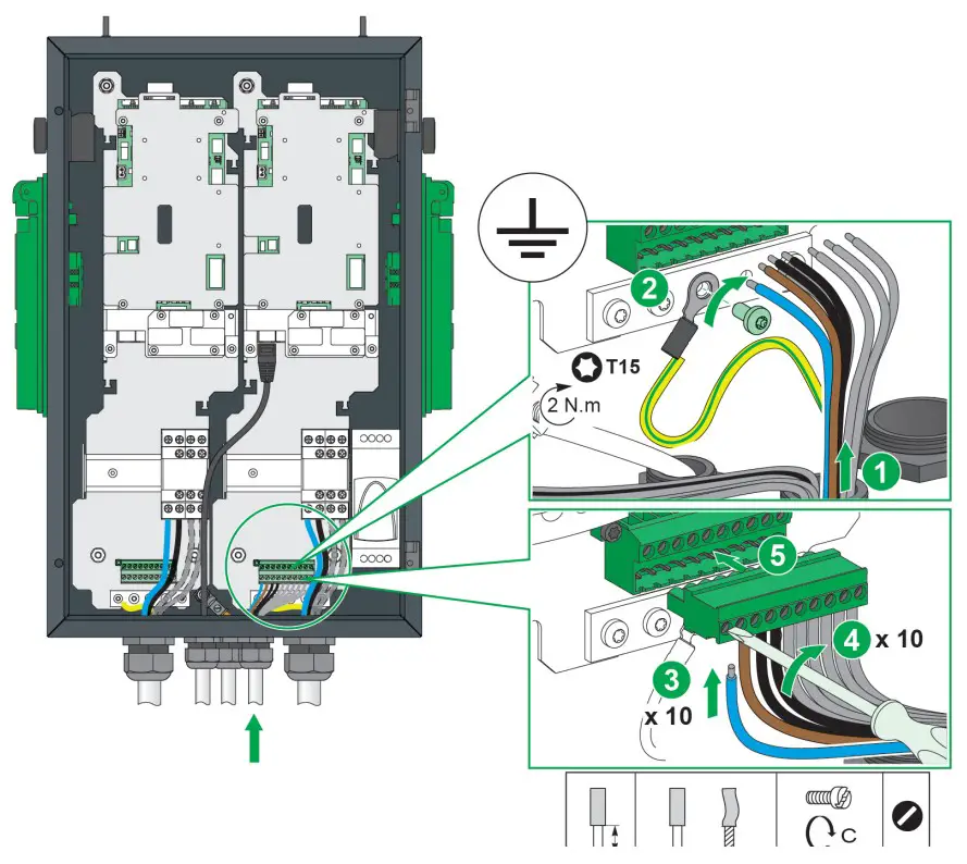 Schneider Electric EVF2S22P44 Evlink PARKING Floor Standing 22KW 2xt2 With Shutter - fig 55