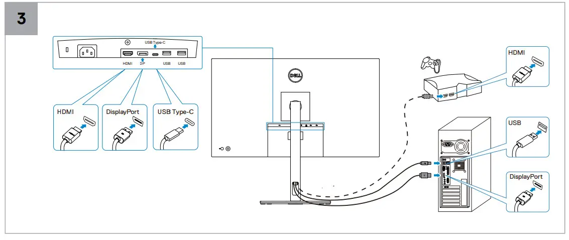 Dell P3221D Monitor - 3