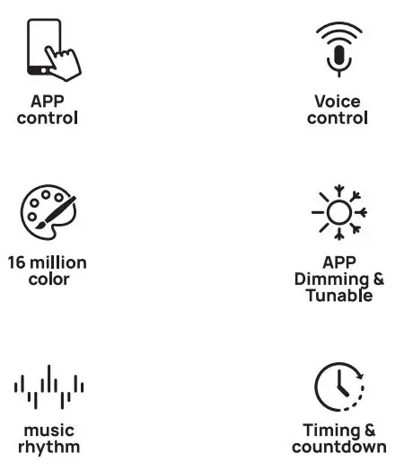 OREIN OS01004-RGBTW-WB-NA-4 WiFi Smart Light Bulb User Manual - Function Introduction