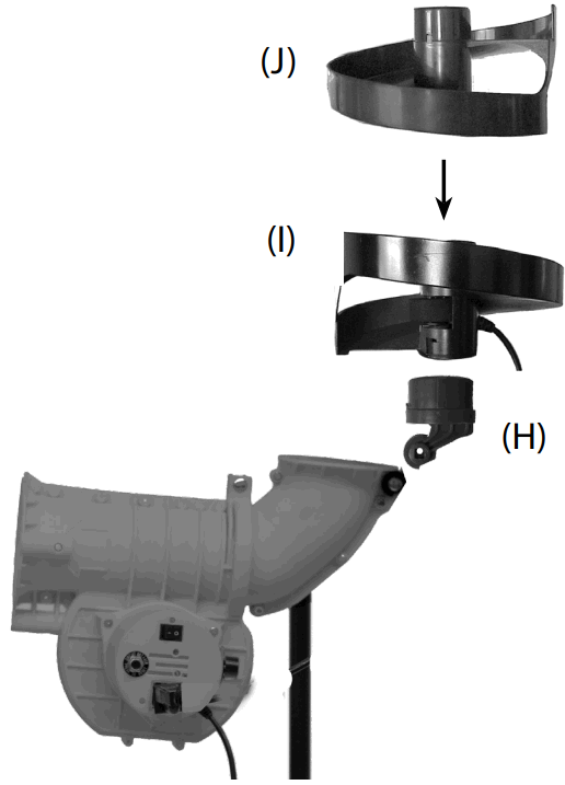 HEATER SPORTS SL129BB Slider 360 Lite Baseball Pitching Machine - BALL FEEDER ASSEMBLY