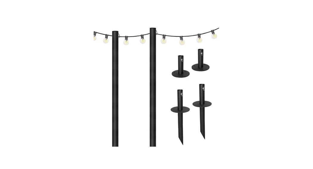 Jaxsunny Hg61u1207 Five Pointed Star Lamp String Holder 6pcs User Manual