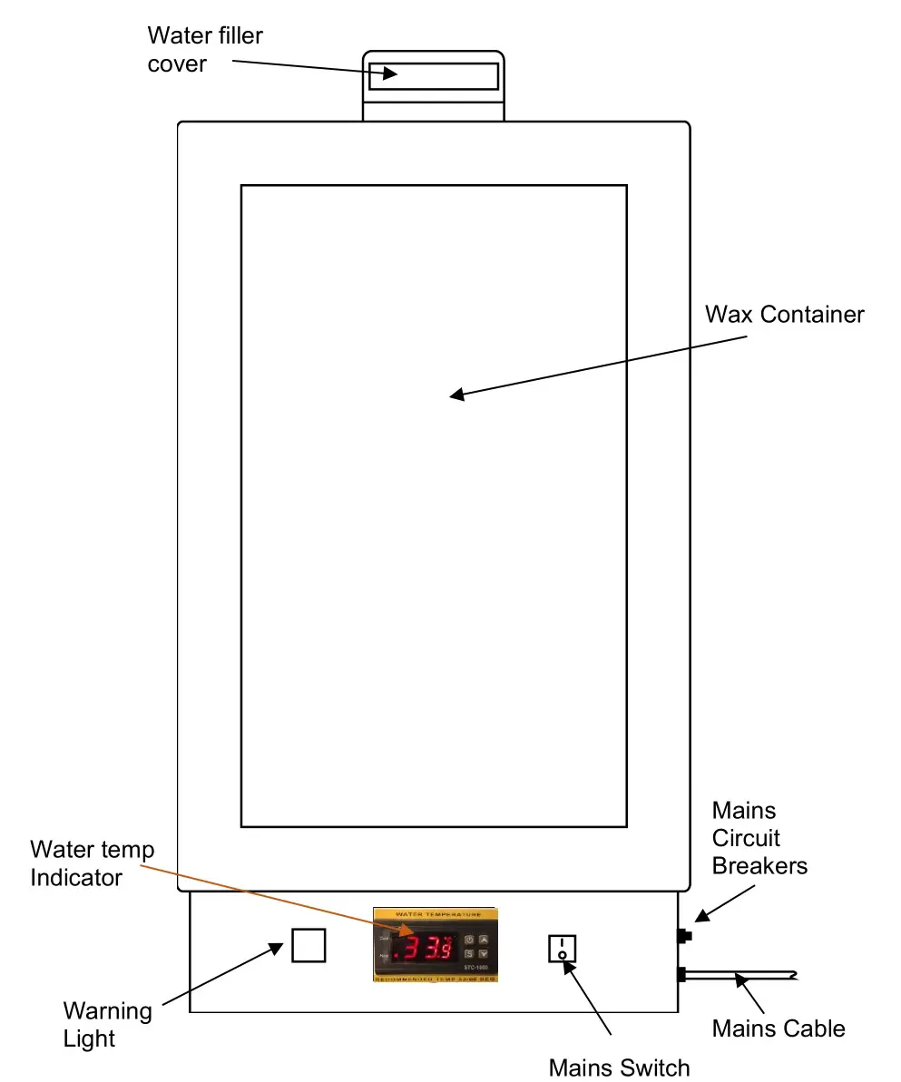 EMS Physio LNC884 Varitherm Wax Bath - Figure 2