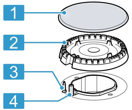 BOSCH PSB3A B20 Built In Gas Hob - Burner