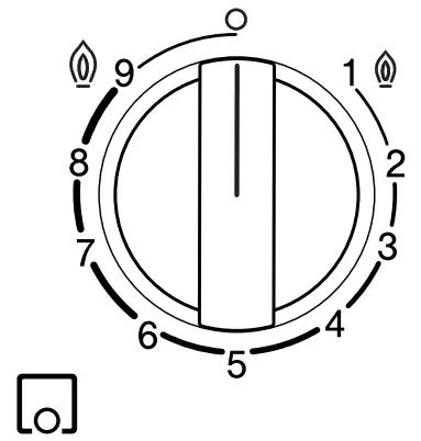 BOSCH PSB3A B20 Built In Gas Hob - Control knob