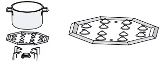 BOSCH PSB3A B20 Built In Gas Hob - Simmer plate