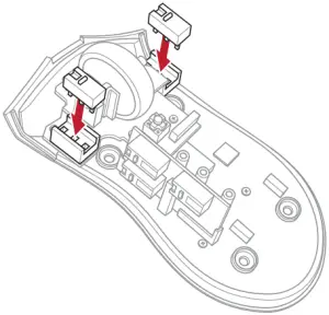 ASUS P504 Gladius II - Replacing the switches 3