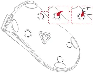 ASUS P504 Gladius II - Replacing the switches 6