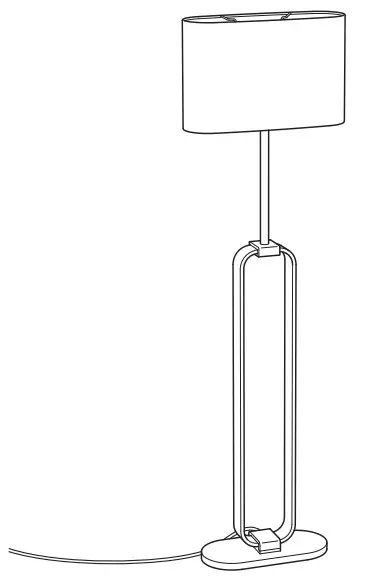 IKEA 104.378.31 Uppvind Floor Lamp with LED Bulb -