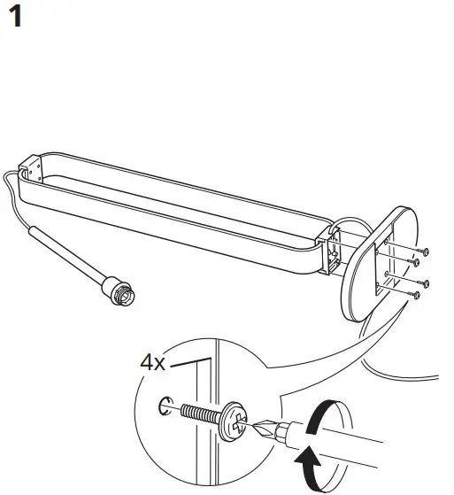 IKEA 104.378.31 Uppvind Floor Lamp with LED Bulb - PAT1
