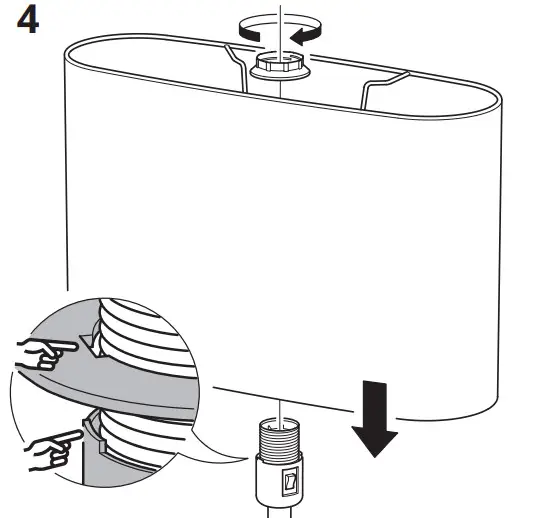 IKEA 104.378.31 Uppvind Floor Lamp with LED Bulb - PAT4