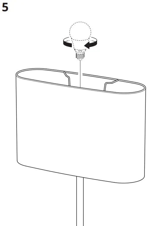 IKEA 104.378.31 Uppvind Floor Lamp with LED Bulb - PAT5