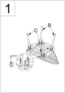 NUU GARDEN SRD001-01 3-Piece Metal Outdoor Bistro Set - FIG 3