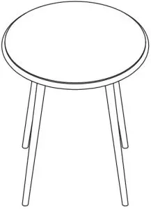 NUU GARDEN SRD001-01 3-Piece Metal Outdoor Bistro Set - FIG 4