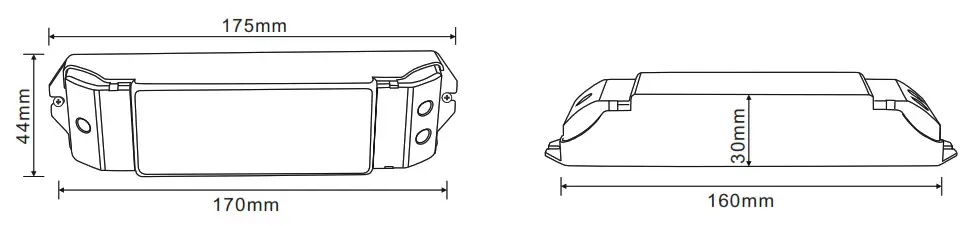 PROLED L515092G DMX PWM Dimmer- Dimensions