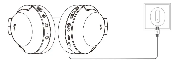 High-end Wireless ANC Headphones - Charging