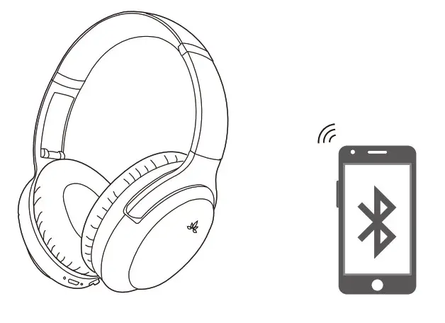 High-end Wireless ANC Headphones - Connect to a Bluetooth device