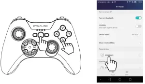 DYNALINK DL GAW36 Wireless Gamepad-devicee