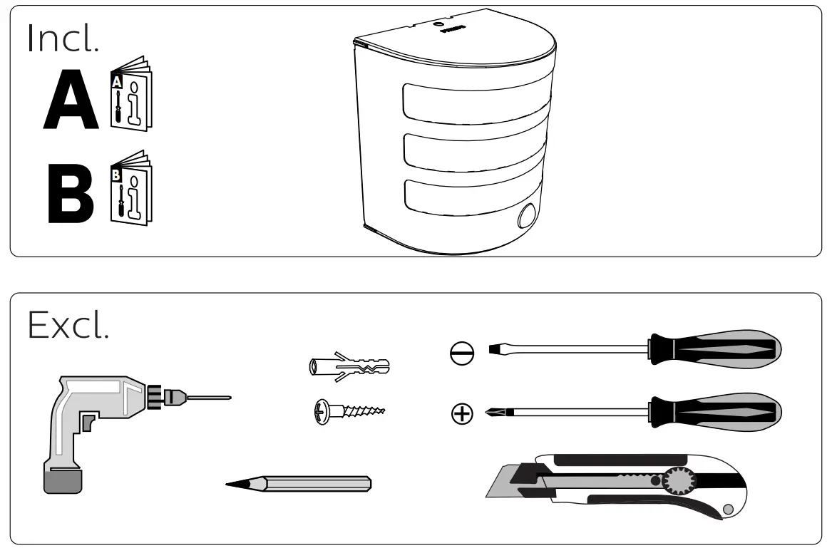 PHILIPS MA 171734710 Calgary Stainless Steel Wall Light-Incl