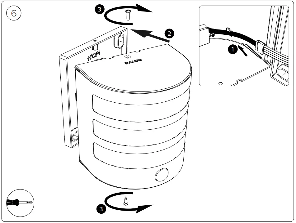 PHILIPS MA 171734710 Calgary Stainless Steel Wall Light-Incl7