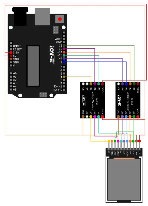 JOY-iT RB-TFT1.8 1,8 TFT-Display Fig6