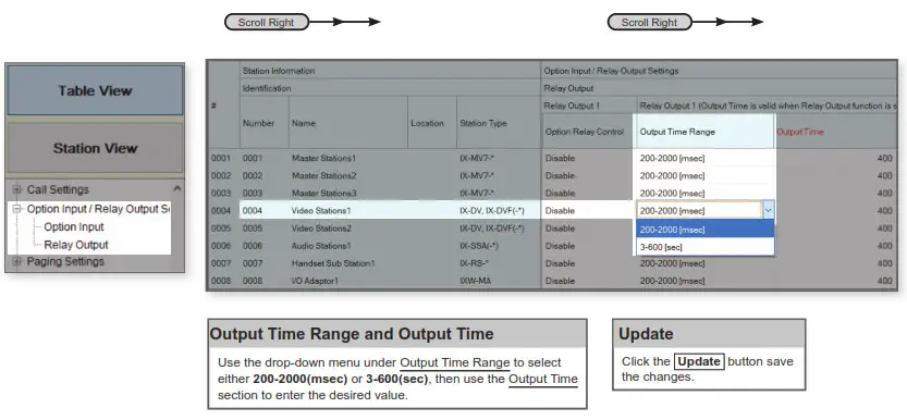 AIPHONE IXW-MA-SOFT IP Video Intercom- Relay Output Settings