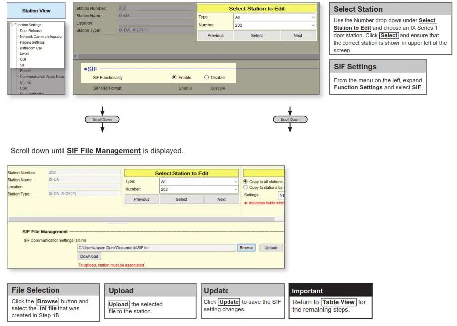 AIPHONE IXW-MA-SOFT IP Video Intercom- Step 2B