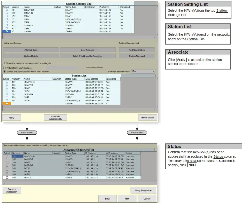 AIPHONE IXW-MA-SOFT IP Video Intercom- Step 3