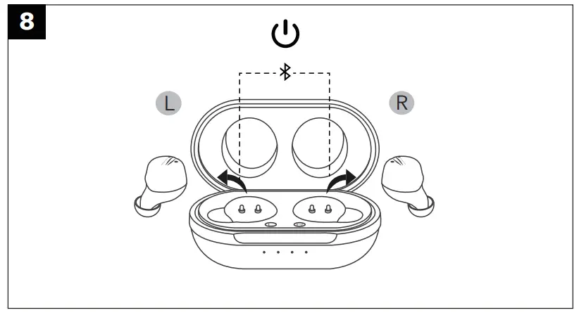 TAOTRONICS TT BH094 True Wireless Stereo Earbuds - PRODUCT DIAGRAM 1