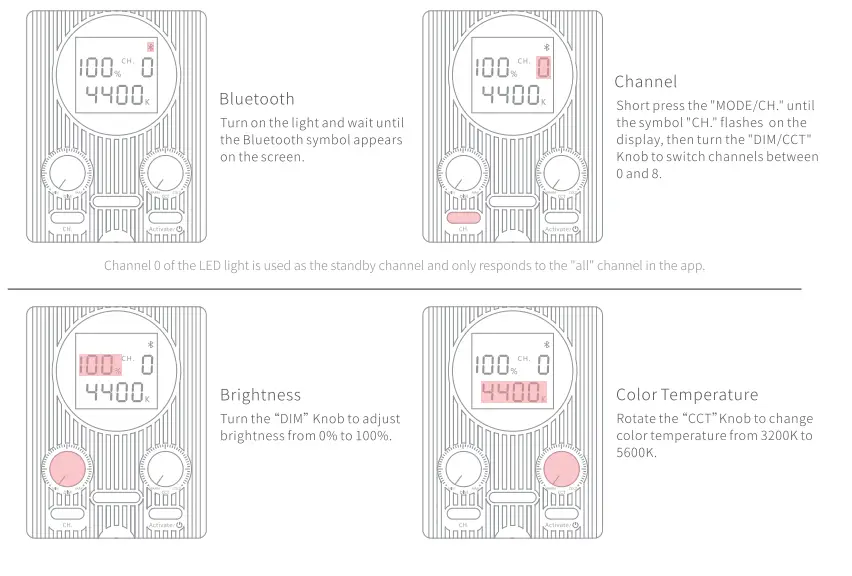 NEEWER NL140 Convex Glass Featured Plastic LED Light - Modes