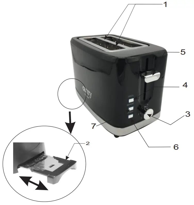 ALDLER EUROPE CR 3218 Toaster - fig