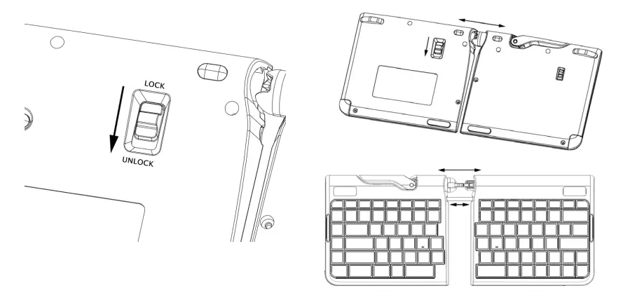 Goldtouch GTP 0044 Go!2 Mobile USB Travel Keyboard - Fold Your Keyboard 1