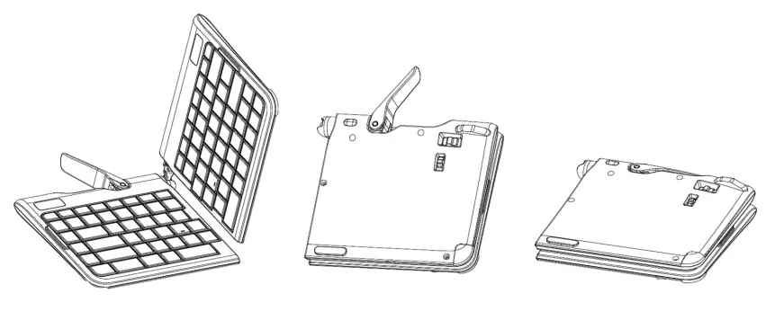 Goldtouch GTP 0044 Go!2 Mobile USB Travel Keyboard - Fold Your Keyboard 4