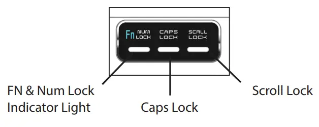 Goldtouch GTP 0044 Go!2 Mobile USB Travel Keyboard - Status Bar