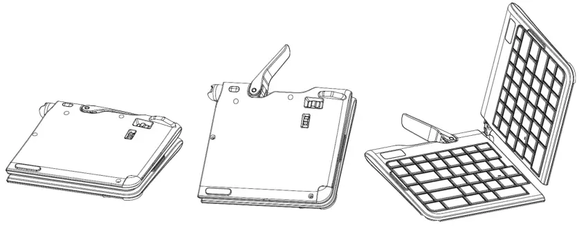 Goldtouch GTP 0044 Go!2 Mobile USB Travel Keyboard - Unfold Your Keyboard 1