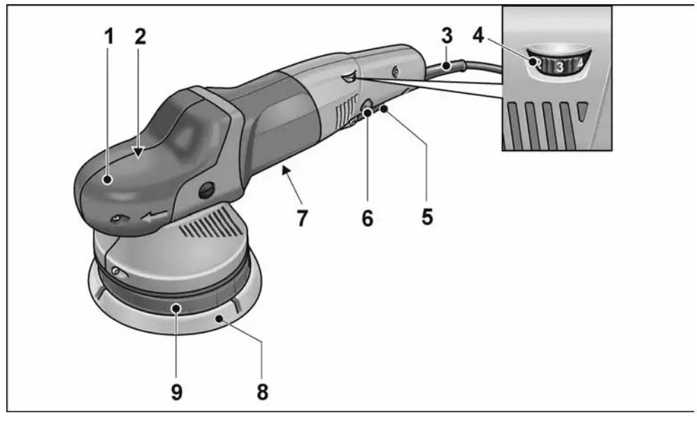 FLEX XFE 7-15 Roto Random Orbit Polisher Instructions - Product Overview