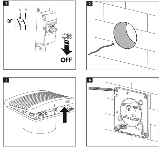 anslut 012895 Bathroom Fan Instruction Manua-Bathroom 1