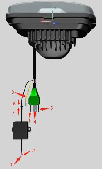Guangzhou Ovovs Lighting OL2071SRGB RGB LED Light - Wire Diagram