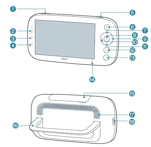 DREO-DR-BBM001-5-Inch-HD-Split-Screen-Baby-Monitor-8