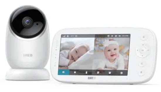 DREO-DR-BBM001-5-Inch-HD-Split-Screen-Baby-Monitor-